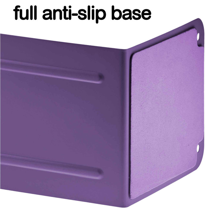 Acrimet Steel Metal Bookends for Shelves Heavy Duty for Large Books 6 78 Tall X 4 Wide X 4 12 Deep Purple Colored 1 Pair
