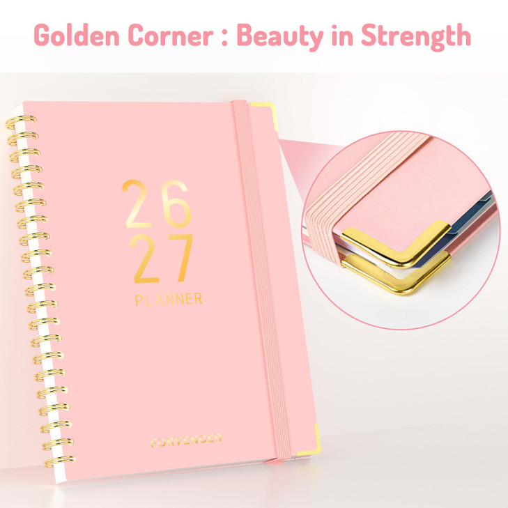Forvencer Planner 20262027 18 Month Weekly and Monthly Calendar Planner Jan 2026 June 2027 85 x 11 Daily Agenda Book wit
