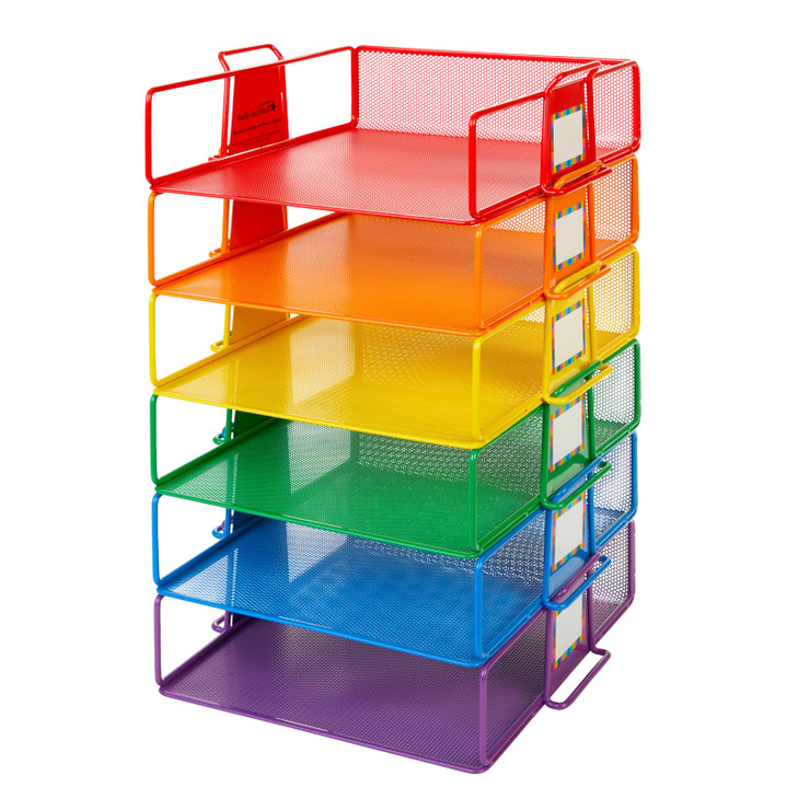 Really Good Stuff Stackable LetterSize Wire Rack 6 Colors