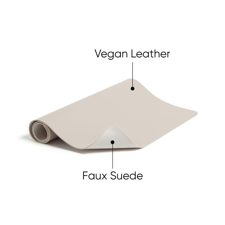 Smead Desk Pad Vegan Leather Desk Mat with NonSlip Faux Suede Backing Perfect Desk Organizer for Office Decor 315 x 157