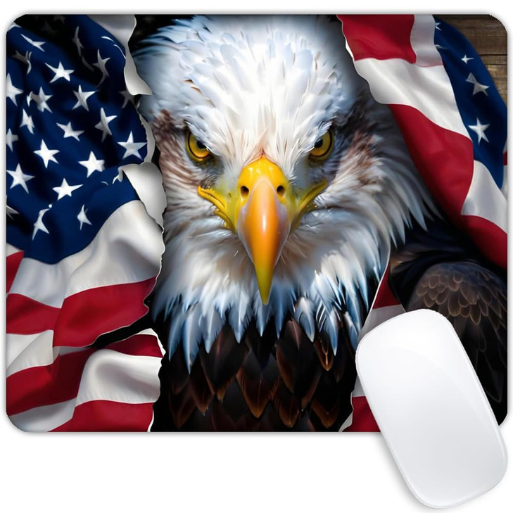 American Eagle Flag Mouse pad Customized Mousepad NonSlip Rubber Base Mouse Pads for Computers Laptop Office Desk Access