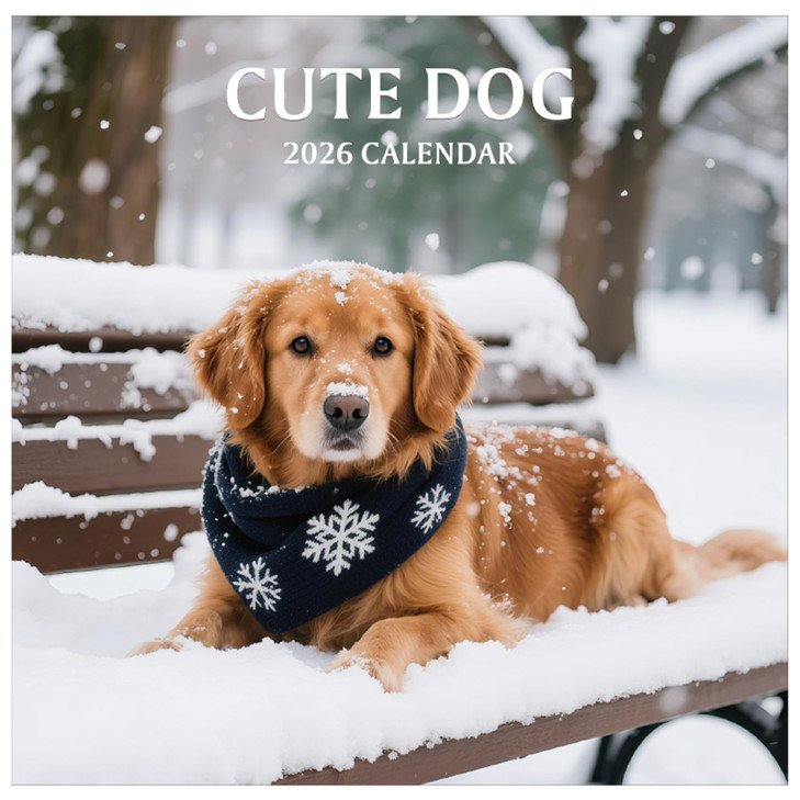 2026 Wall Calendar Large Monthly Wall Calendar Dogs Jan 2026 Dec 2026 12 x 24 Opened Hanging Planning Calendars for Fami