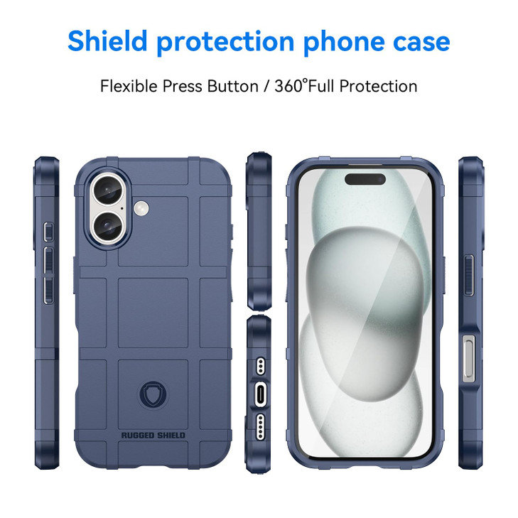 Dinglijia Slim Fit Case for iPhone 16 Plus,Rugged Shield Outdoor Durable Phone Case,Military Grade Anti-Dorp Protection and Camera Lens Protection Co