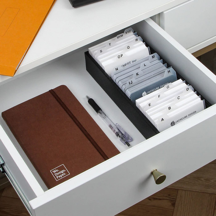 J JACKCUBE DESIGN JackCubeDesign Carbon Fiber Business Card Organizer Coupon Holder Name Card Organizer Name Card Holder