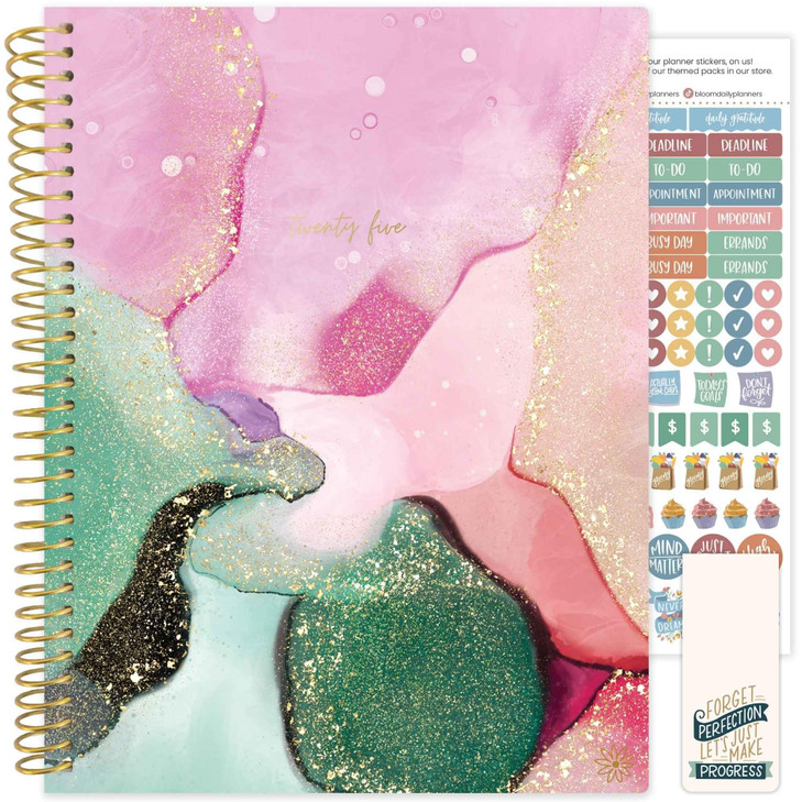 bloom daily planners 2025 85 x 11 Calendar Year Day Planner January 2025 December 2025 WeeklyMonthly Dated Agenda Organi
