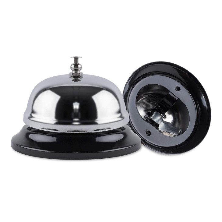 Super Z Outlet Call Bell 2Pack Classic Service Bell for Desk Counter or Reception 335 Gleaming Stainless Steel Corrosion