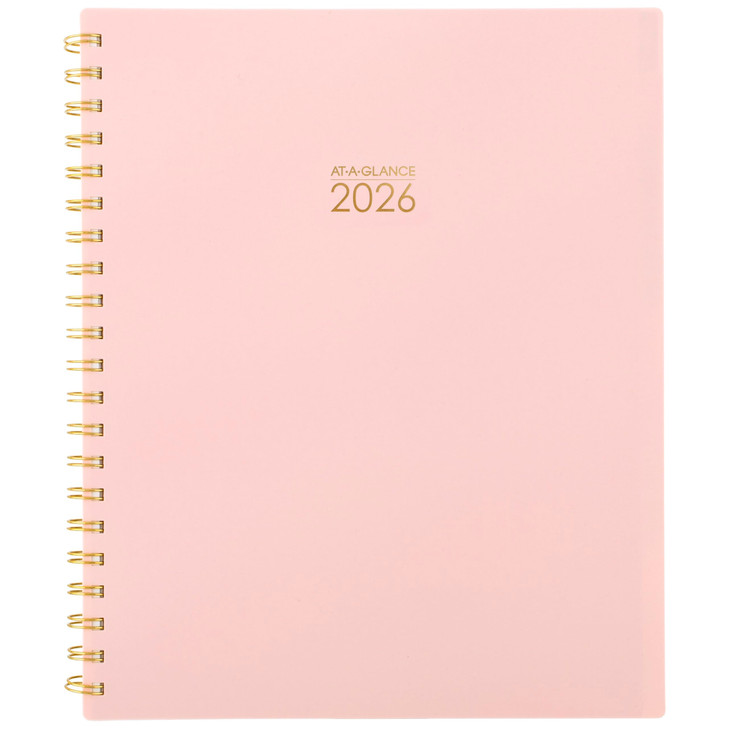 ATAGLANCE 2026 Planner Weekly Monthly 85 x 11 Large Harmony Sunset Coral 10999052726