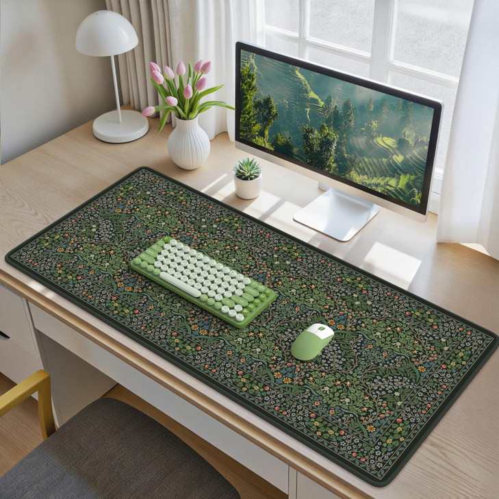 iCasso Big Mouse Pad Desk Pad Mat Full Desk Large Mousepad AntiSlip Smooth Surface XXL Computer Pad with Stitched Edges