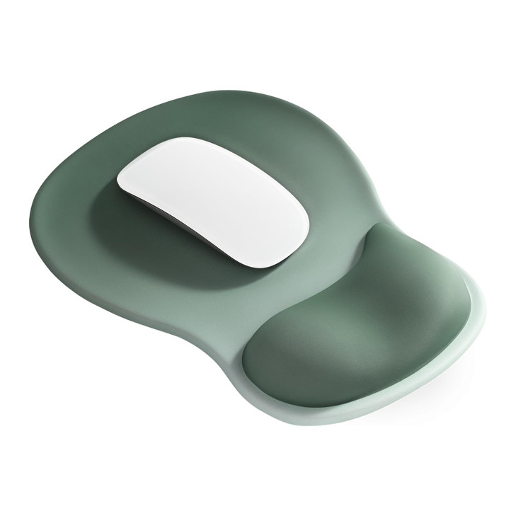 EooCoo Ergonomic Mouse Pad with Gel Wrist Rest Support Middle Concave Design Relieve Wrist Pain Mousepad NonSlip Base fo