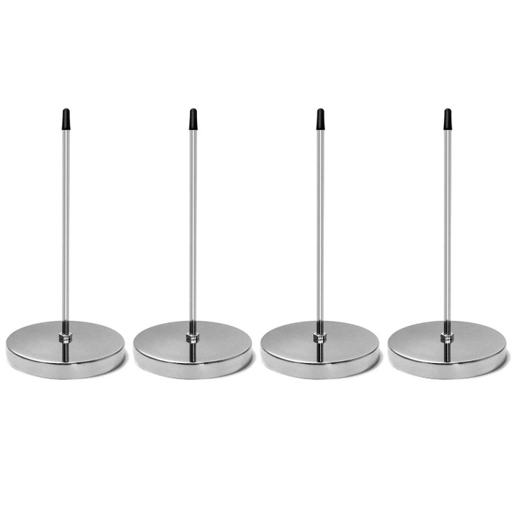 QWORK 4 Pcs Desk Receipt Holder Spike Stick Receipts Check Bill Fork Restaurant Check Spindle Straight Rod Paper Holder