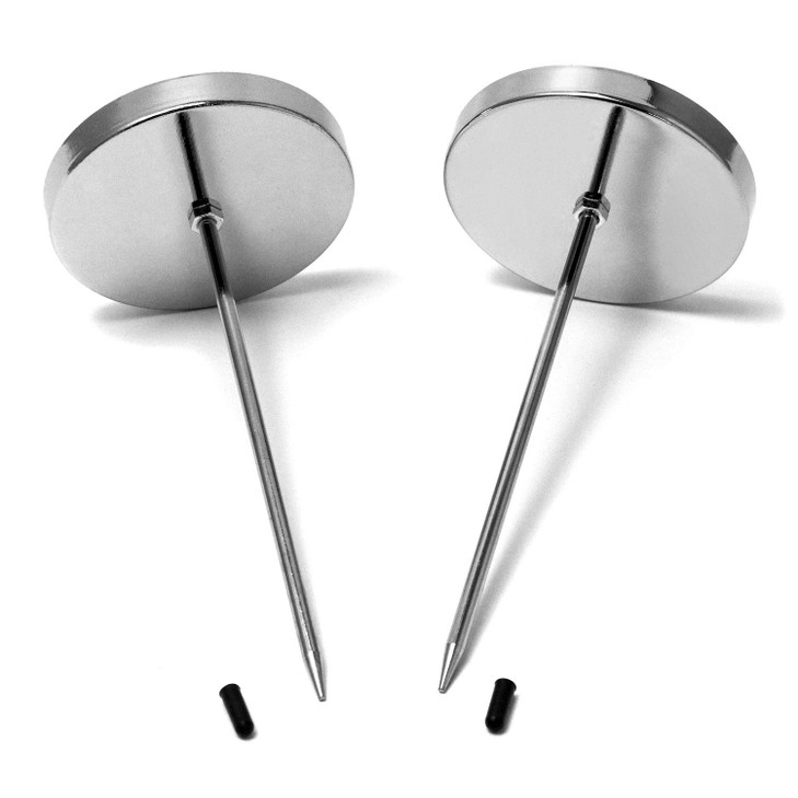 QWORK 4 Pcs Desk Receipt Holder Spike Stick Receipts Check Bill Fork Restaurant Check Spindle Straight Rod Paper Holder