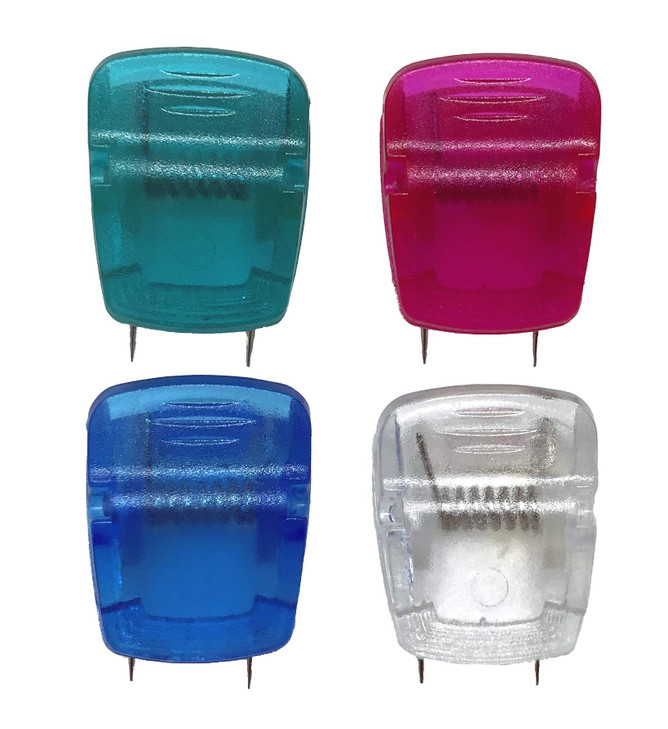 12 Pack TetraTeknica CWC1052 Cubicle Fabric Partition Panel Clips Assorted Color