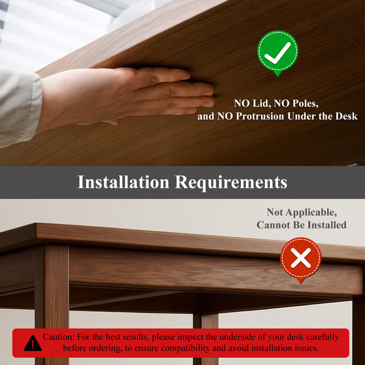 Boxalls Under Desk Storage Drawer Under Table Slide Out SelfAdhesive Organization Translucent Black Medium