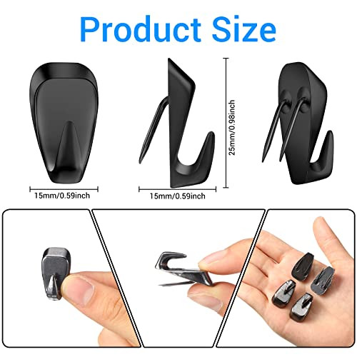 LEIFIDE Cubicle Hooks Fabric Panel Wall Hooks Cubicle Clips Picture Hangers for 40 Lbs Office Home Kitchen Room Board Ha