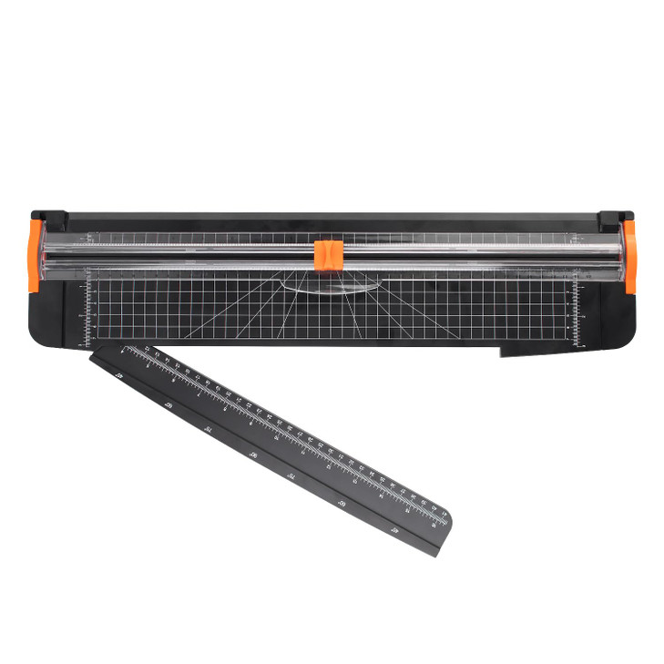 ZEQUAN Paper Cutter 18 inch 18 Cut Length Large Paper Trimmer Slider for Craft Scrapbooking Cardstock 1pcs Blade