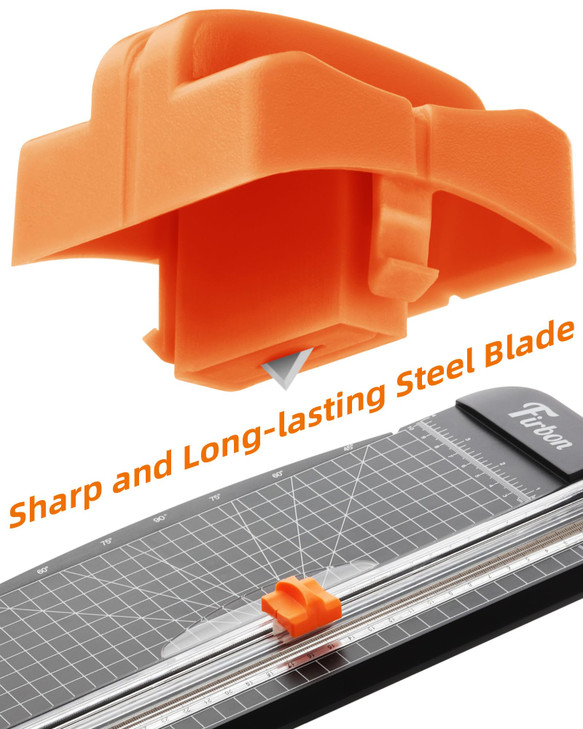 Firbon 2Pcs Refill Blades for A4 A5 Paper Cutter SpringLoaded Safeguard Design Replacement Blade for Paper Trimmers Oran