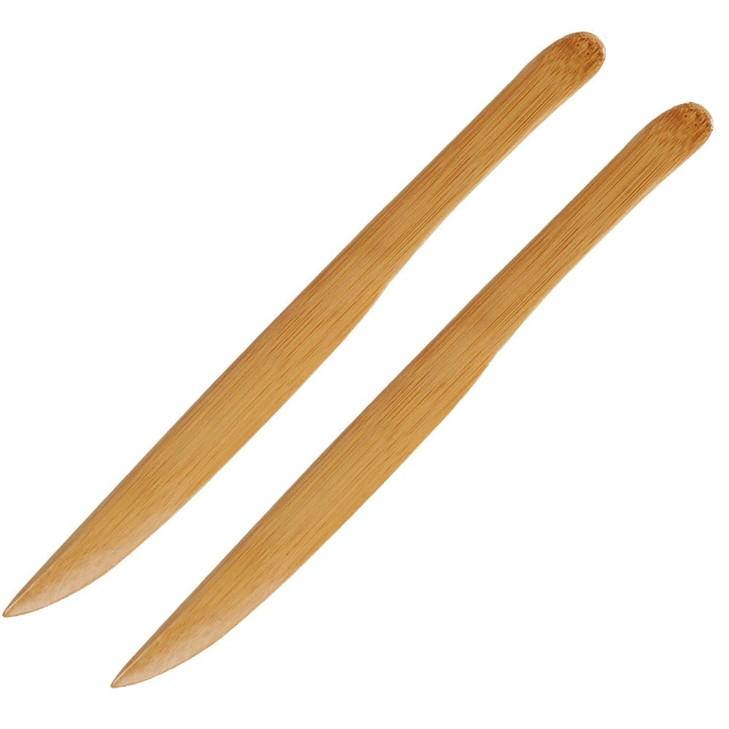 2Pcs 984 Inch Bamboo Envelope Opener Long Handle Desk Office Envelope Letter Opener Paper Cutting Envelope Slitter for S