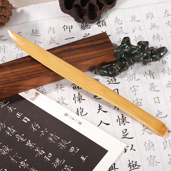 2Pcs 984 Inch Bamboo Envelope Opener Long Handle Desk Office Envelope Letter Opener Paper Cutting Envelope Slitter for S