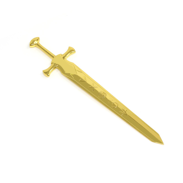 Honbay 1PCS Gold SwordShaped Letter Opener Knife Letter Opening Tool Zinc Alloy Envelope Slitter Metal Envelope Opener S