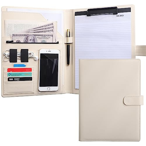 128 96 inch Portfolio Case Business Padfolio Smart Phone is Usable in Document Organizer Conference File Folder with A4L