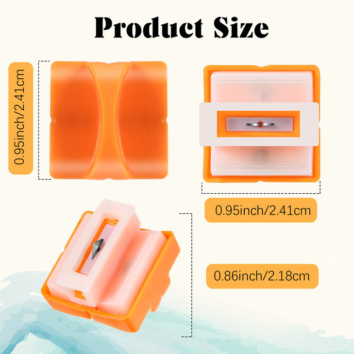 Honoson 6 Pieces Paper Cutter Replacement Blades Paper Trimmer Blades Refill Craft Cutting Replacement Blades for A4 Cut