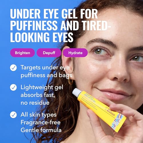 Good Molecules Yerba Mate Wake Up Eye Gel - Hydrating Under Eye Gel Cream with Hyaluronic Acid and