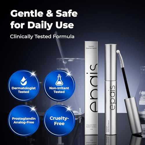 EPAIS Eyelash Growth Serum & Lash Conditioner, 7 Peptide & Biotin Formula for Longer & Fuller