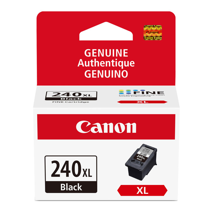 Canon PG-240 XL Genuine Black Ink Cartridge, Compatible with MG2120/3120/4120