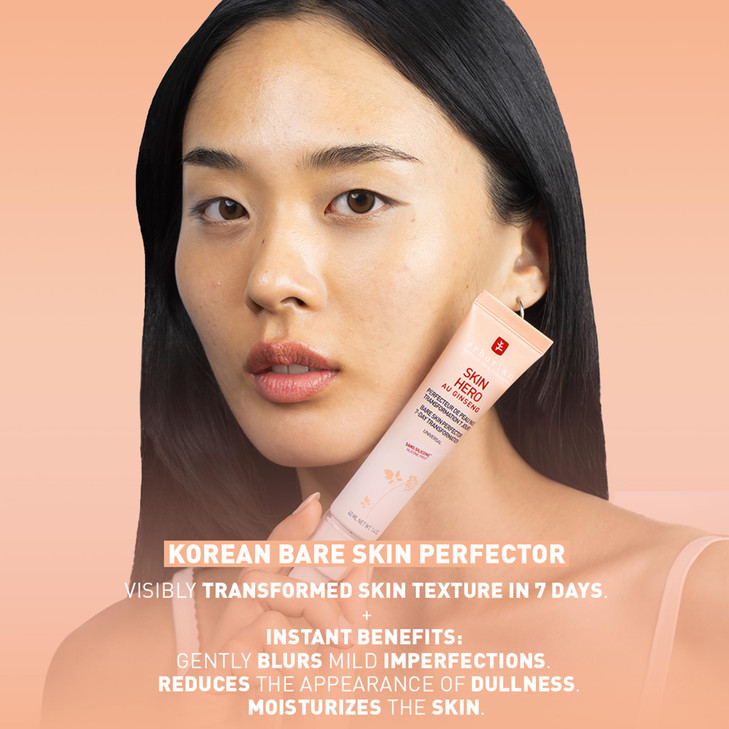 Erborian Skin Hero with White Ginseng, Facial Concealer and Makeup Primer - Non-Tinted Bare Skin