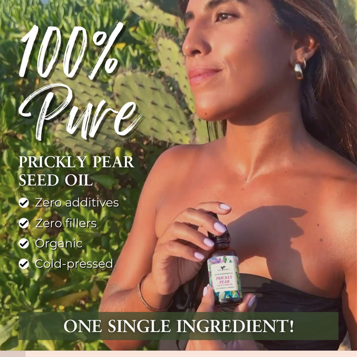 Baja Basics Prickly Pear Seed Oil - 100% Pure Cold Pressed Prickly Pear Oil Barbary Fig