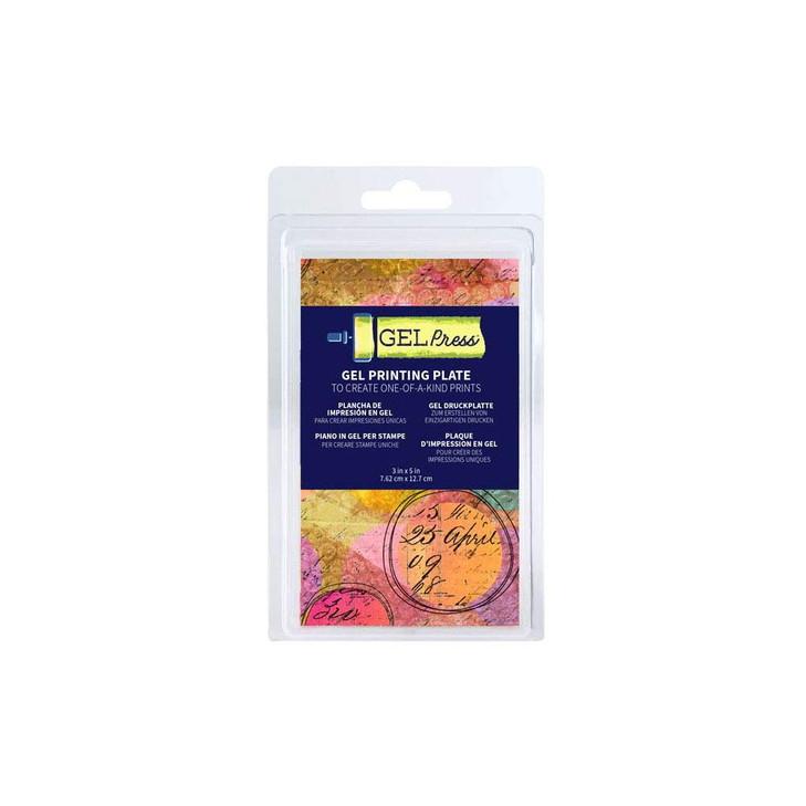 Gel Press Monoprinting Print Plate - 3 X 5 Gel Plate - Printmaking Supplies - Reusable Gel Printing