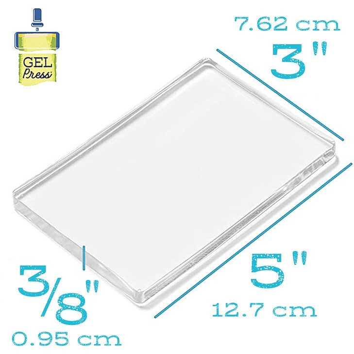 Gel Press Monoprinting Print Plate - 3 X 5 Gel Plate - Printmaking Supplies - Reusable Gel Printing