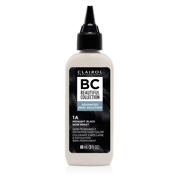 Clairol Professional Beautiful Collection Advanced Gray Solutions, 1A Midnight Black, 3 oz.