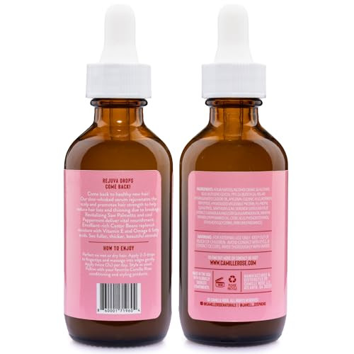Camille Rose Rejuva Drops, Come Back Hair + Scalp Serum - Castor Oil, Saw Palmetto, Lavender