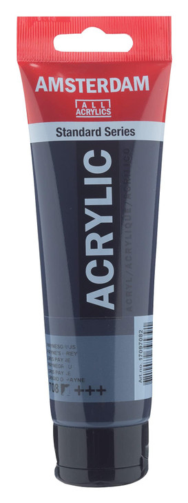 Amsterdam Standard Series Acrylic Paint Tube, Paynes Grey 708, 4 fl oz