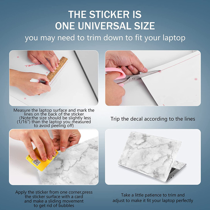 15 15.4 15.6 Inches Laptop Skin Sticker Universal 12.1 13 13.3 14 Inches Netbook Skin Sticker Reusable Notebook PC Personalized Art Protector Decal C