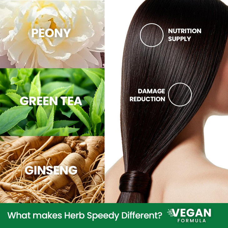 Dongsung Herb Speedy Color Cream Natural Black - Korean Herbal Vegan Hair Dye, PPD-Free