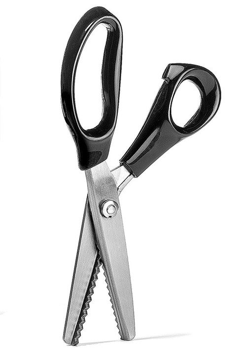BlueSnail Stainless Steel Pinking Shears Comfort Grip Handled Professional Fabric Crafts
