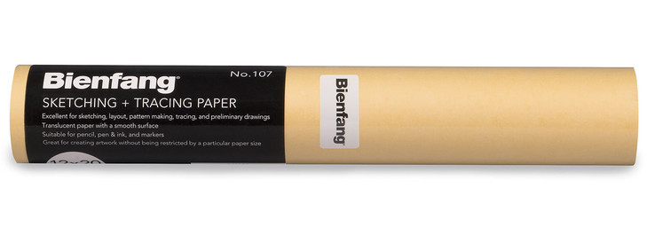 Bienfang Sketching & Tracing Paper Roll, Canary Yellow, 12 Inches x 20 Yards - for Drawing, Trace