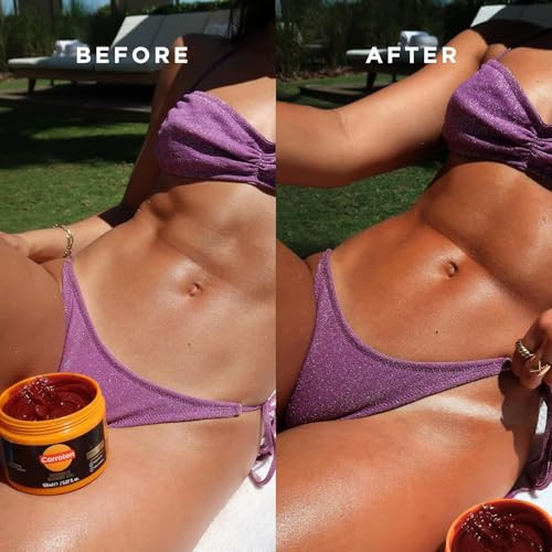 Carroten Intensive Tanning Gel Browning Tan Accelerator Non-Greasy, Water-Resistant with Carrot and