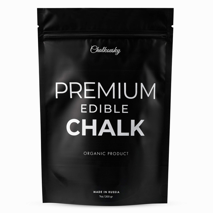 Chalkovsky Premium Edible Chalk - Natural Chalk for Eating - Crunchy Belgorod Chalk Chunks