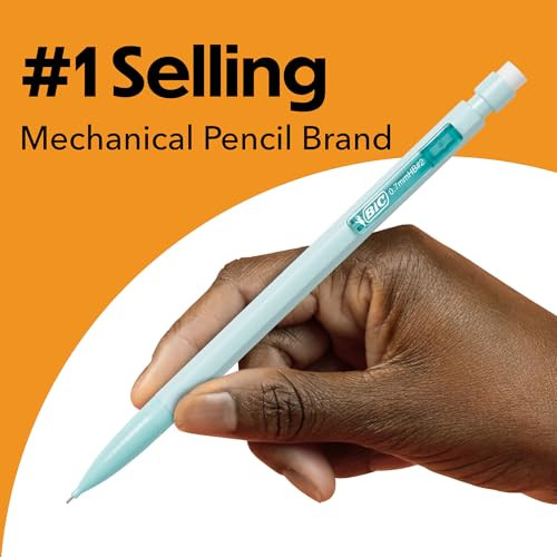 BIC Xtra-Smooth Pastel Mechanical Pencils with Erasers, Medium Point 0.7 mm, Bulk School Supplies