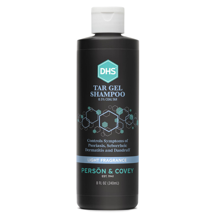 DHS Person & Covey T Gel Shampoo - Anti Dandruff, Mildly Scented Psoriasis Shampoo - 8 Fl. Oz.