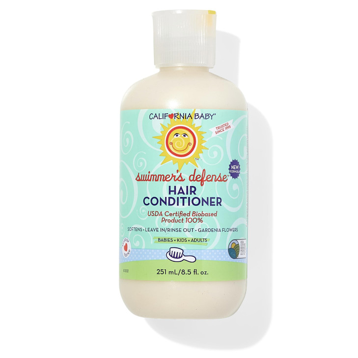 California Baby Swimmers Defense Hair Conditioner 100% Plant-Based After Swim Moisturizing