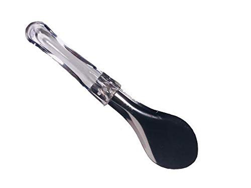 HOME OF GELATO STAINLESS GELATO SPATULA 10 3/8 INCH, CLEAR HANDLE 3PCS CLEAR