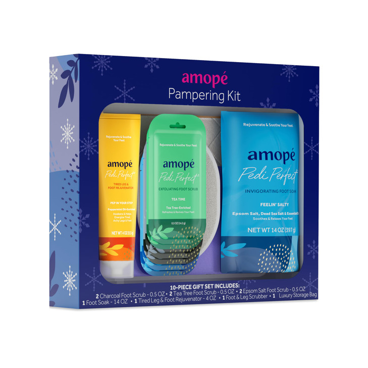 Amope Pedi Perfect Pro Wet & Dry Electric Foot File Callus Remover Kit, Waterproof, Rechargeable