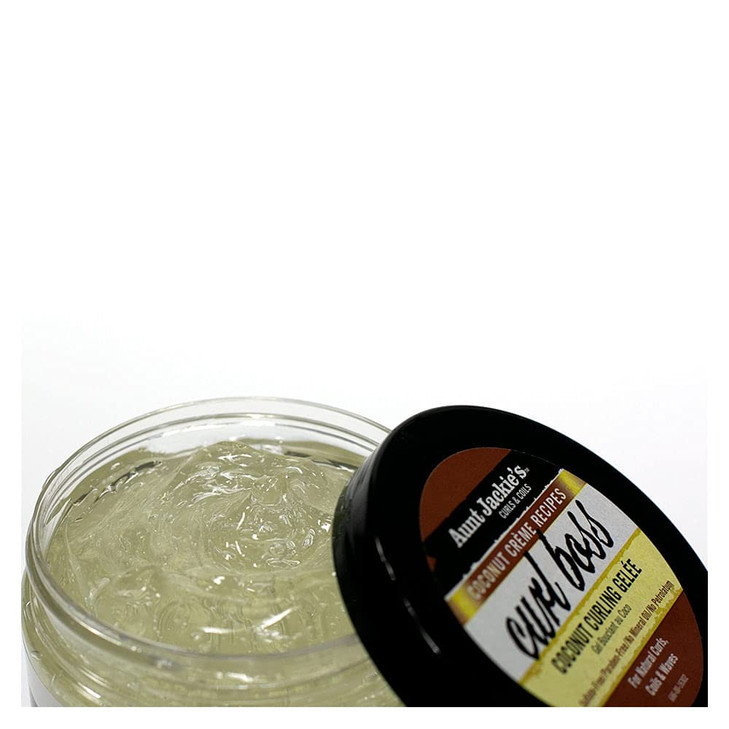 Aunt Jackies Coconut Crème Recipes Curl Boss Coconut Curling Hair Gel for Natural Curls, Coils and