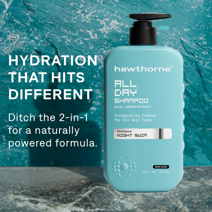 Hawthorne Thickening Shampoo for Thinning Hair. Fight Hair Loss With Rice Protein & Vitamin E