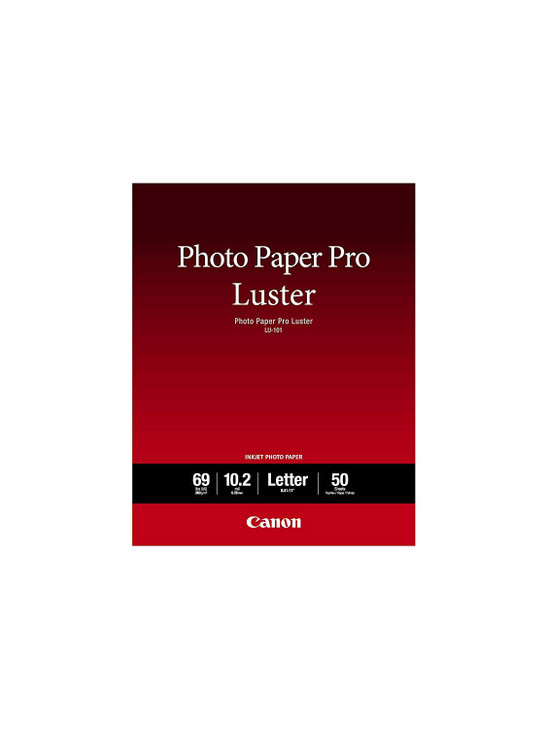 Canon LU-101 LTR50 Luster Photo Paper Letter, 50 Sheets LU-101 LTR