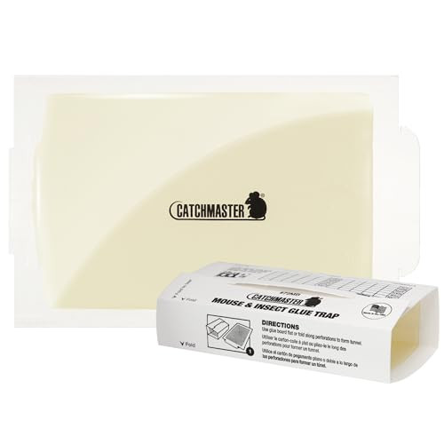 Catchmaster Mouse & Insect Super Glue Traps 30PK, Mouse Traps Indoor for Home, Extra Strength
